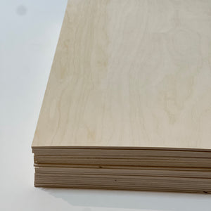 BALTIC BIRCH 1/8 box of 20 sheets (12"x19" in) Glowforge size.