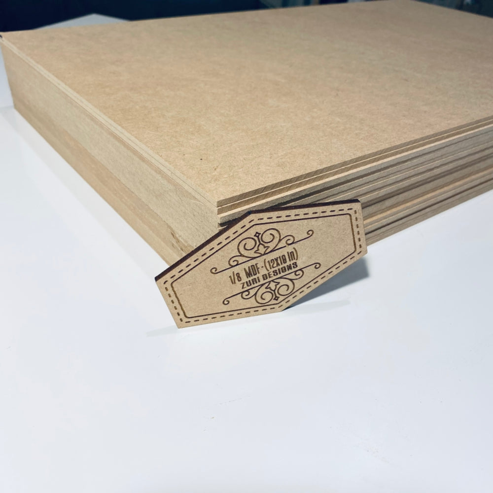 1/8 White MDF Laser Cutter's Bulk Pack 12x20 - Woodworkers Source