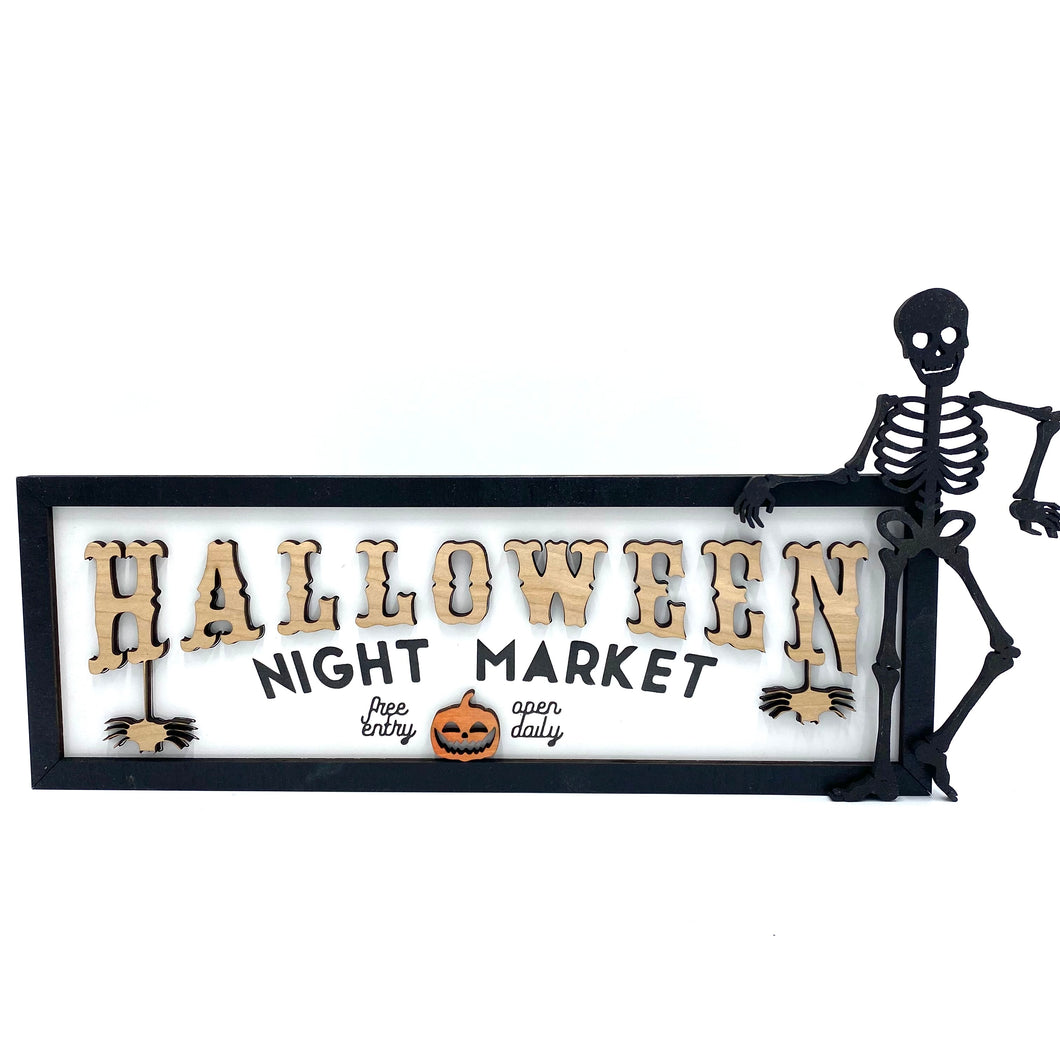 Halloween Night Market sign (SVG file)