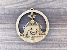 Load image into Gallery viewer, Nativity Ornament (wood)