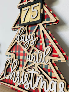 Days until Christmas -Christmas Tree (SVG cut file)